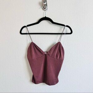 NWT Mauve Bungee Strap Slinky Bustier Tank Top